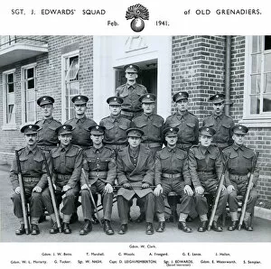 February 1941 Gallery: sgt j edwardss squad of old grenadiers