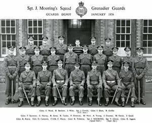 Glover Gallery: sgt j moorings squad january 1956 ward