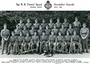 Hartley Collection: sgt k b timmis squad july 1943 cock syddall