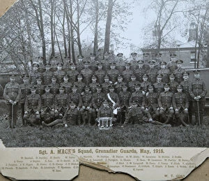 Parr Collection: sgt a maces squad may 1918 randall pashley