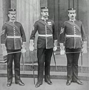 Images Dated 12th April 2018: Sgt. Major and Drill Sgts. 2nd Batt 1898 Grenadiers4951