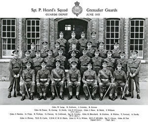 1950s, 1960s and 1970s Gallery: sgt p heards squad june 1955 large fairhurst