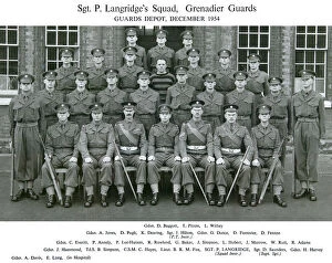 Saunders Gallery: sgt p langridges squad december 1954