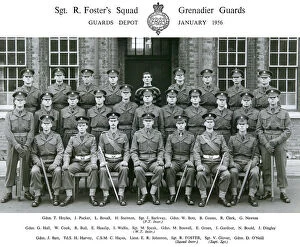 Hayes Gallery: sgt r fosters squad january 1956 hoyles