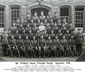 Prickett Collection: sgt snellings squad september 1918 caterham