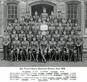 Burton Collection: sgt a tilleys squad april 1918 caterham