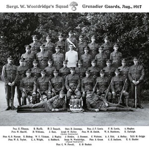 Taylor Collection: sgt w wooldridges squad august 1917