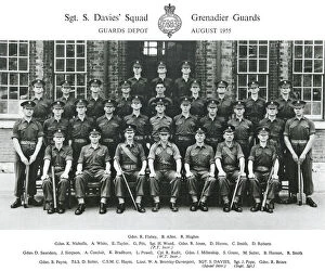 Powell Collection: sgts davies squad august 1955 flahey