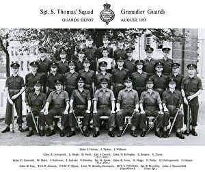 Images Dated 12th April 2018: sgts thomas squad august 1955 norton