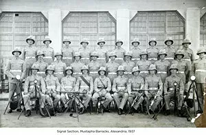 1930s Collection: signal section mustapha barracks alexandria 1937