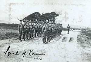 Images Dated 11th April 2018: squad of recruits 1913