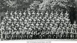 Staff Gallery: staff 14 company guards depot june 1940