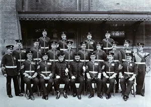 Chelsea Barracks Gallery: staff 1st battalion august 1912 chelsea barracks