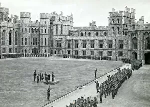 Windsor Gallery: training battalion marches past hm the king windsor