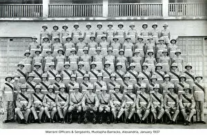 January 1937 Collection: warrant officers & sergeants mustapha barracks