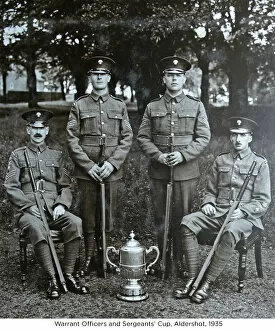 1935 Collection: warrant officers and sergeants cup aldershot 1935