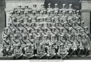 1931 Collection: warrant officers sergeants and staff sergeants