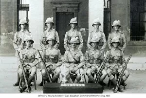 1931 Collection: winners young soldiers cup egyptian command rifle meeting